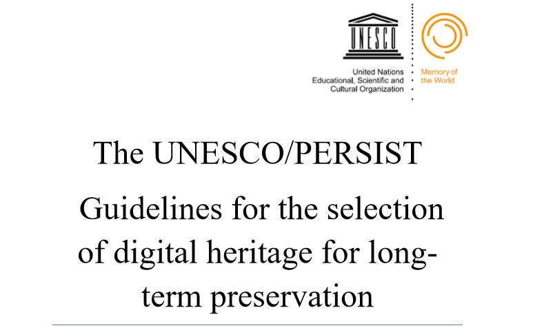 The UNESCO/PERSIST